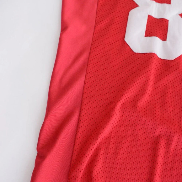 Vintage 90S Nike Red Label Canton #80 Game Worn  Real Football Jersey Size Large - Picture 5 of 16